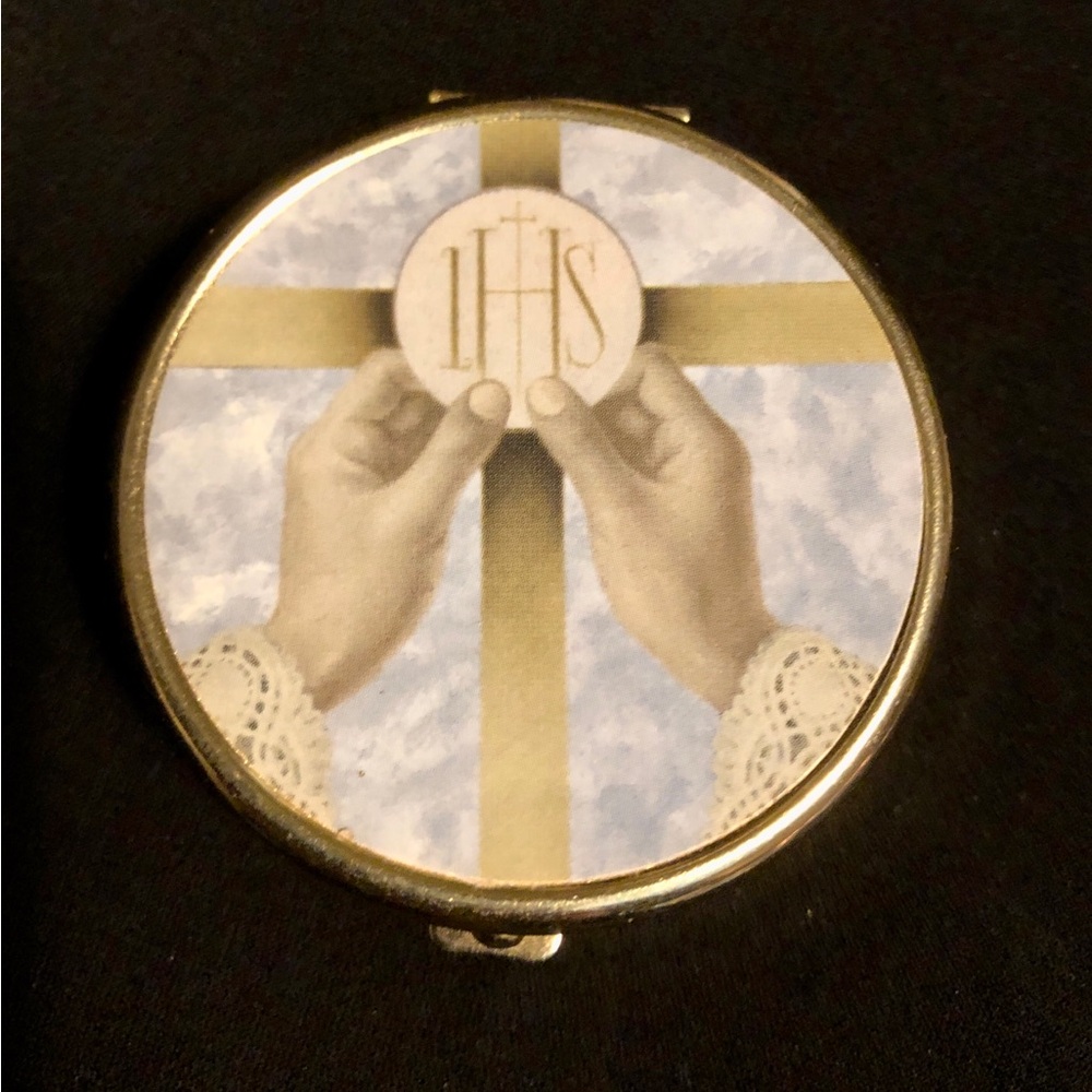 Religious Item- Catholic Communion Host Carrier. Holy Communion Holder.